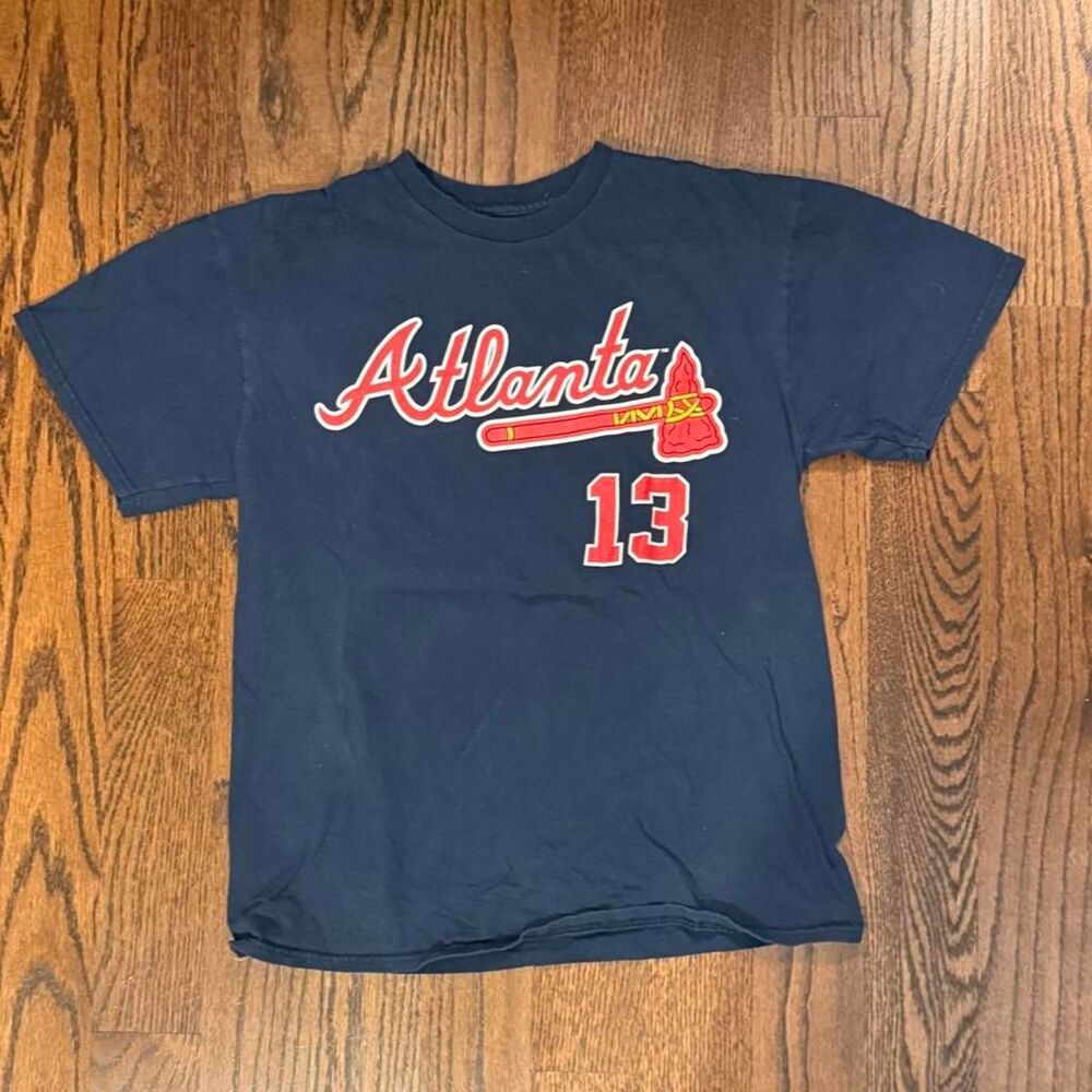 Mlb Men's Navy and Blue T-shirt